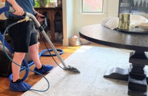 If a rug is not heavily soiled or stained, it may be able to be cleaned in-home.