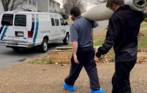 Some companies pick up rugs as a drop-off rug cleaning service.