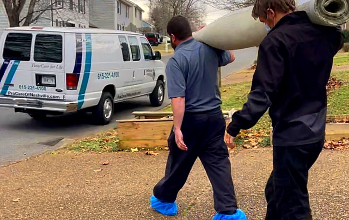 Some companies pick up rugs as a drop-off rug cleaning service.